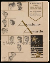 3x049 ACADEMY AWARD PORTFOLIO 9x11 print set 1962 Volpe art of all Best Actor & Actress winners!