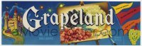 3x148 GRAPELAND 4x13 crate label 1970s finest quality table grapes from Fresno, California!