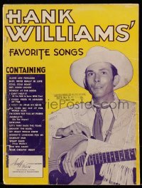 3x198 HANK WILLIAMS SR. 9x12 song book 1953 the country western legend's greatest hits!