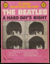 3x199 HARD DAY'S NIGHT 9x11 song book 1964 all your favorite songs, plus great images of the band!