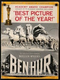 3x557 BEN-HUR awards pressbook 1961 Charlton Heston, William Wyler classic, incredibly elaborate!