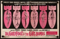 3x627 DR. GOLDFOOT & THE GIRL BOMBS pressbook 1966 Mario Bava, Vincent Price & sexy ladies!