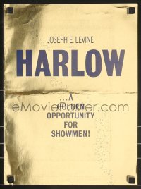 3x688 HARLOW foil pressbook 1965 Carroll Baker in the title role, Martin Balsam