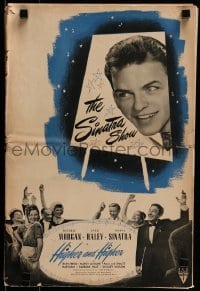 3x694 HIGHER & HIGHER pressbook 1943 great images of super young Frank Sinatra, Jack Haley, Morgan