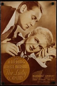 3x733 LADY CONSENTS pressbook 1936 Ann Harding, Herbert Marshall, Margaret Lindsay, love triangle!