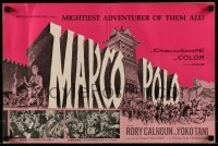 3x768 MARCO POLO pressbook 1962 Rory Calhoun as the mightiest adventurer of them all, cool art!