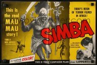 3x889 SIMBA pressbook 1955 Dirk Bogarde & Virginia McKenna's love defied primitive jungle laws!