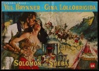 3x898 SOLOMON & SHEBA pressbook 1959 art of Yul Brynner with hair & super sexy Gina Lollobrigida!