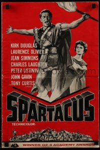 3x902 SPARTACUS pressbook 1962 classic Stanley Kubrick winner of 4 Academy Awards, Kirk Douglas