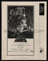 3x908 STAR WARS pressbook 1977 George Lucas classic sci-fi epic, lots of advertising images!