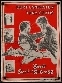 3x915 SWEET SMELL OF SUCCESS pressbook 1957 Burt Lancaster as J.J. Hunsecker, Tony Curtis as Falco!