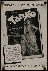 3x922 TANGO pressbook 1936 Marian Nixon as the glamorous Tango girl, flaunting her beauty, rare!