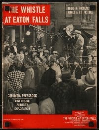 3x979 WHISTLE AT EATON FALLS pressbook 1951 Lloyd Bridges, Dorothy Gish, Robert Siodmak!