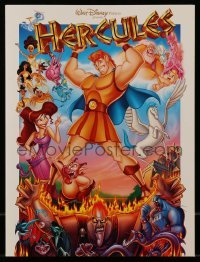 3x043 HERCULES 6-page screening program 1997 Walt Disney Ancient Greece fantasy cartoon!