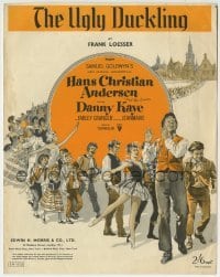 3x233 HANS CHRISTIAN ANDERSEN English sheet music 1953 art of Danny Kaye & cast, The Ugly Duckling!