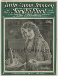 3x245 LITTLE ANNIE ROONEY sheet music 1925 great smiling portrait of Mary Pickford, the title song!