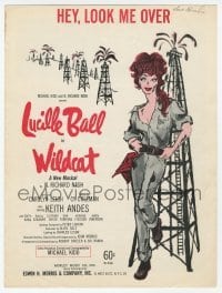3x271 WILDCAT sheet music 1960 Lucille Ball on the Broadway stage, Hey, Look Me Over!