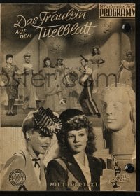3x375 COVER GIRL Austrian program 1949 different images of sexy Rita Hayworth & Gene Kelly!