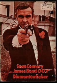 3x383 DIAMONDS ARE FOREVER Austrian program 1971 different images of Sean Connery as James Bond!