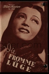3x384 DIE FROMME LUGE Austrian program 1938 Nunzio Malasomma, many images of pretty Pola Negri!