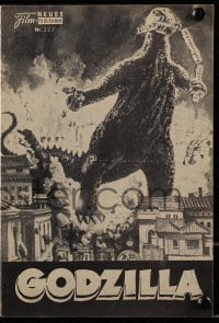 3x398 GODZILLA Austrian program 1957 Gojira, Toho sci-fi classic, different monster images!