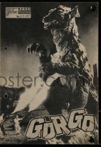 3x401 GORGO Austrian program 1961 different images of giant monster terrorizing city!