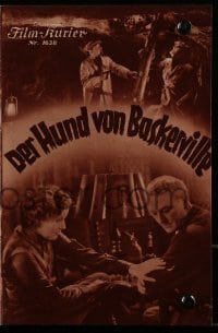 3x407 HOUND OF THE BASKERVILLES Austrian program 1937 German Sherlock Holmes adaptation!