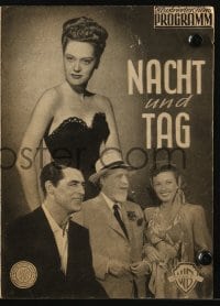 3x432 NIGHT & DAY Austrian program 1950 Cary Grant as Cole Porter & sexy Alexis Smith, different!
