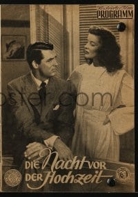 3x442 PHILADELPHIA STORY Austrian program 1949 Katharine Hepburn, Cary Grant, James Stewart