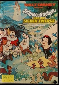 3x463 SNOW WHITE & THE SEVEN DWARFS Austrian program R1975 Disney cartoon classic, different!