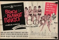 3x549 BEACH BLANKET BINGO pressbook 1965 Frankie Avalon & Annette Funicello go sky diving!