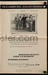 3x571 BONNIE & CLYDE pressbook 1967 notorious crime duo Warren Beatty & Faye Dunaway, Arthur Penn!