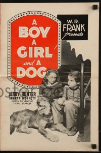 3x572 BOY, A GIRL & A DOG pressbook 1946 Sharyn Moffet & Jerry Hunter give their pet to the K-9 Corps!