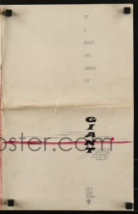 3x665 GIANT pressbook 1956 James Dean, Elizabeth Taylor, Hudson, George Stevens classic!