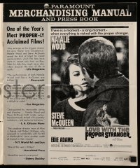 3x755 LOVE WITH THE PROPER STRANGER pressbook 1964 romantic c/u of Natalie Wood & Steve McQueen!