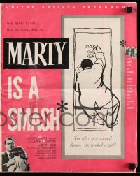 3x770 MARTY pressbook 1955 directed by Delbert Mann, Ernest Borgnine, written by Paddy Chayefsky!