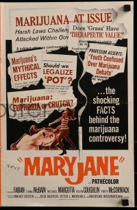 3x771 MARYJANE pressbook 1968 marijuana, drugs, Fabian, Teri Garr, they have blown their minds!