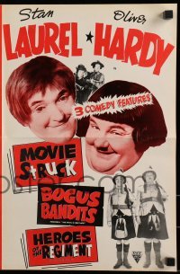 3x834 PICK A STAR/DEVIL'S BROTHER/BONNIE SCOTLAND pressbook 1954 three great Laurel & Hardy movies!