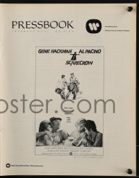 3x872 SCARECROW int'l pressbook 1973 cool artwork of Gene Hackman with cigar & young Al Pacino!