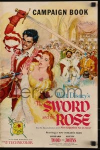 3x920 SWORD & THE ROSE pressbook 1953 Glynis Johns, Disney remake of When Knighthood Was In Flower!