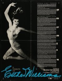 3x075 TRIBUTE TO ESTHER WILLIAMS promo brochure 1984 opens to make a 17x22 poster!