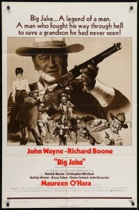 3y086 BIG JAKE style B 1sh 1971 John Wayne fought through hell to save a grandson he had never seen!