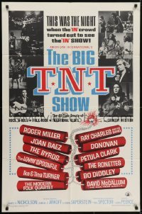 3y088 BIG T.N.T. SHOW 1sh 1966 all-star rock & roll, traditional blues, country western & rock!