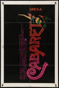 3y144 CABARET 1sh 1972 Liza Minnelli in Nazi Germany, directed by Bob Fosse, Joseph Caroff art!