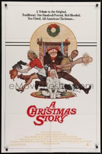 3y173 CHRISTMAS STORY NSS style 1sh 1983 best classic Christmas movie, art by Robert Tanenbaum!