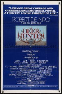 3y231 DEER HUNTER 1sh 1978 directed by Michael Cimino, Robert De Niro, Christopher Walken!