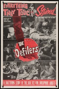 3y233 DEFILERS 1sh 1965 Jerome Eden, sexy Mai Jansson, everything they touch is stained!