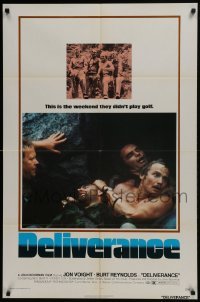 3y234 DELIVERANCE 1sh 1972 Jon Voight, Burt Reynolds, Ned Beatty, John Boorman classic!