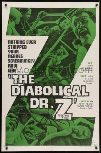 3y244 DIABOLICAL DR Z 1sh 1966 director Jess Franco strips your nerves screamingly raw!