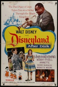 3y251 DISNEYLAND AFTER DARK 1sh 1963 great image of Louis Armstrong playing the trumpet!